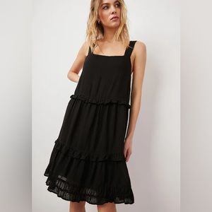 Rails Sandy Tiered Minidress xs black